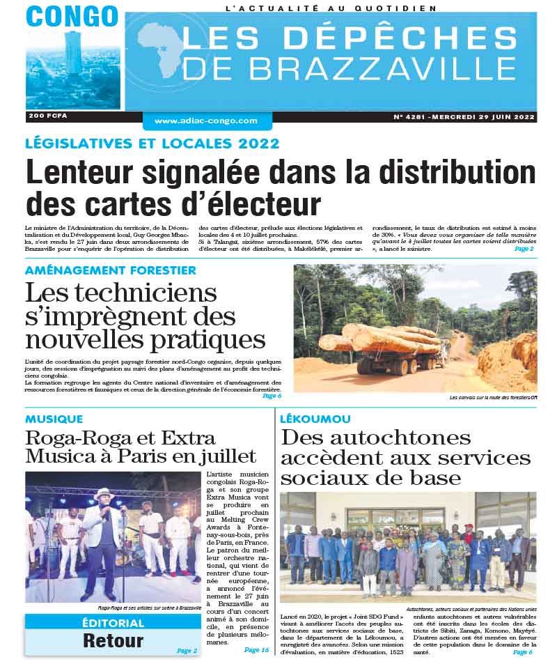 Cover Les Dépêches de Brazzaville - 4281 