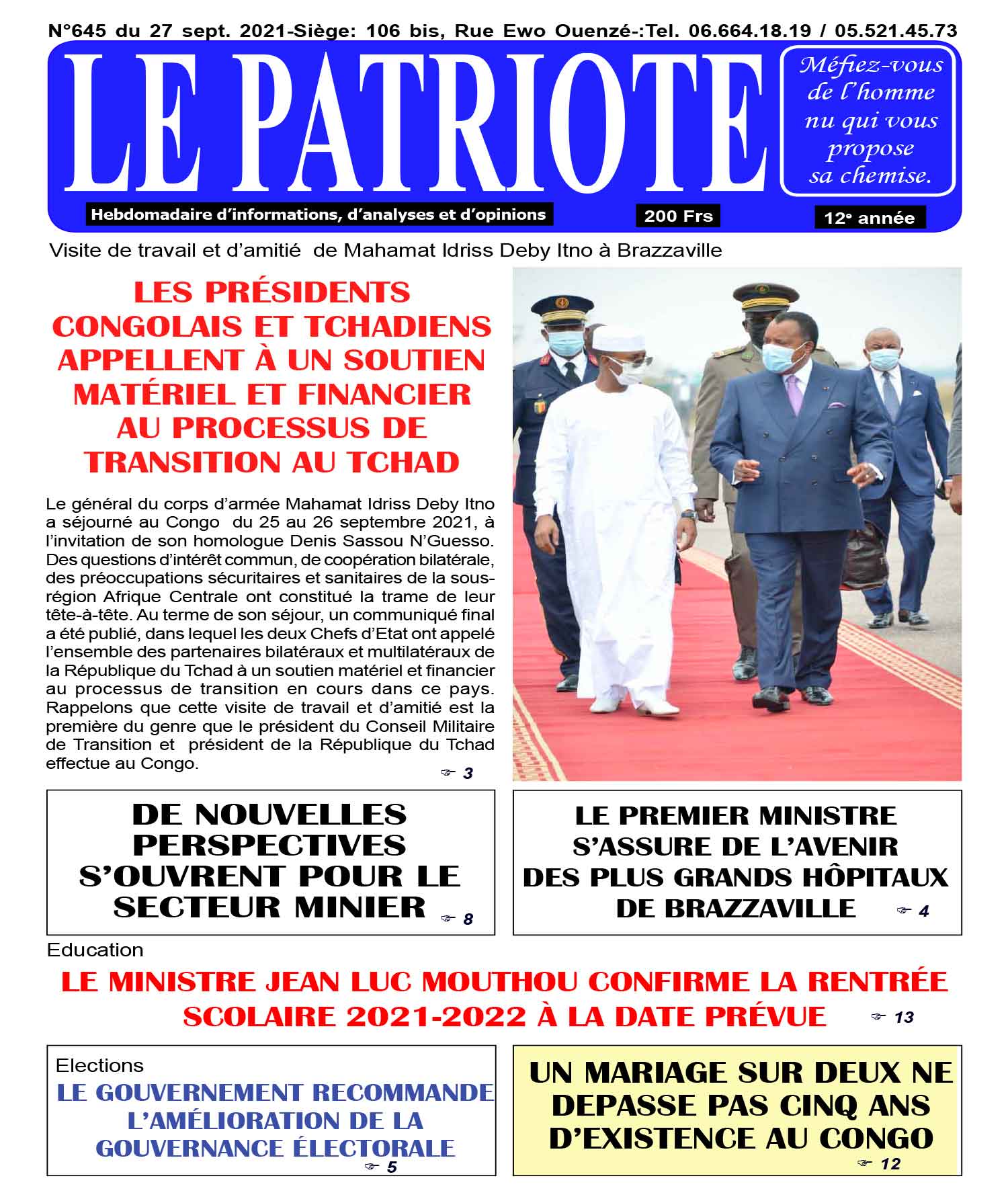 Cover Le Patriote - 645 