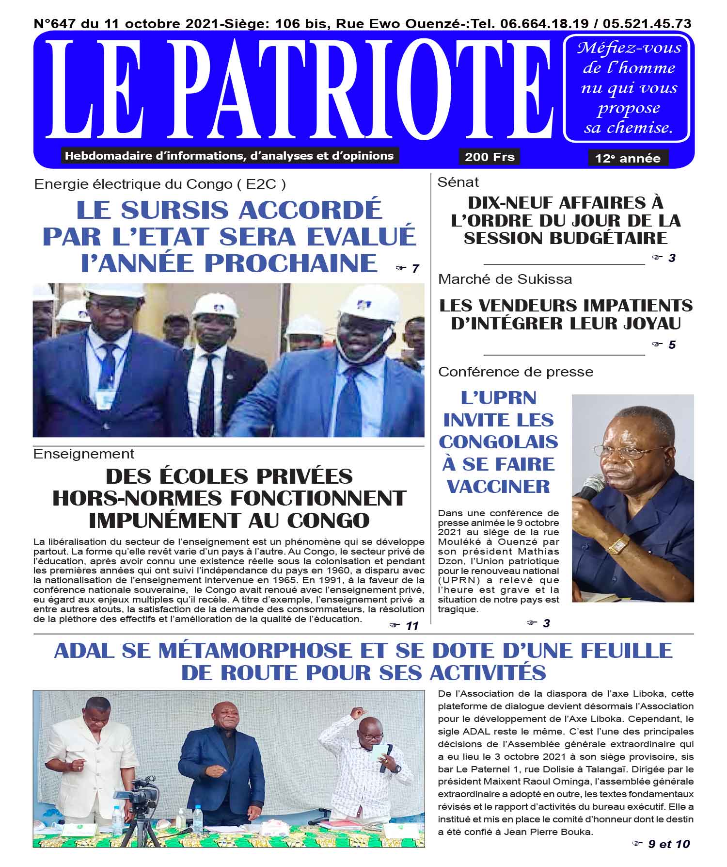 Cover Le Patriote - 647 