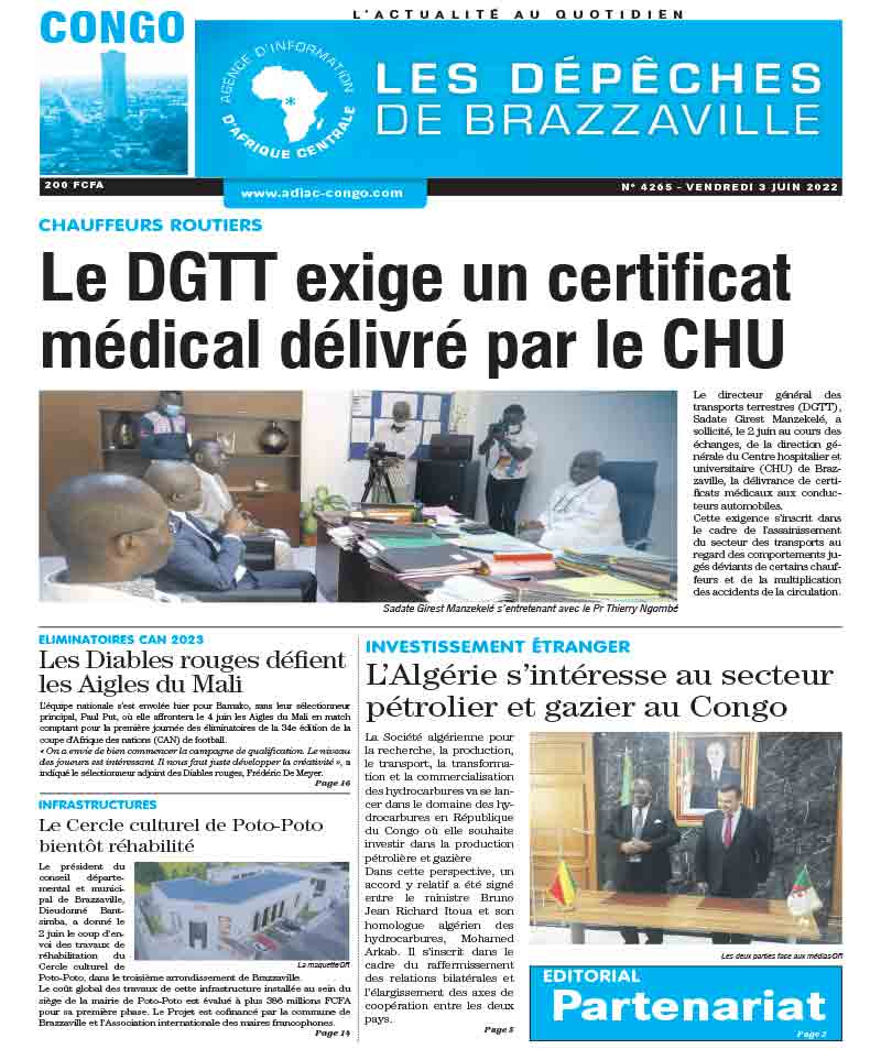 Cover Les Dépêches de Brazzaville - 4265 