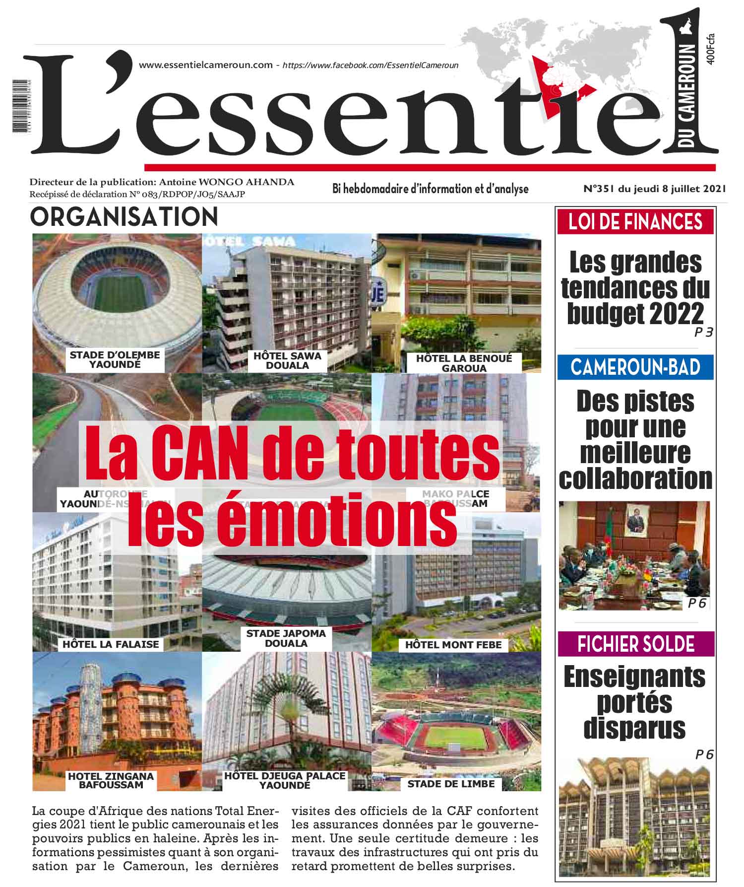 Cover L'Essentiel du Cameroun - 351 