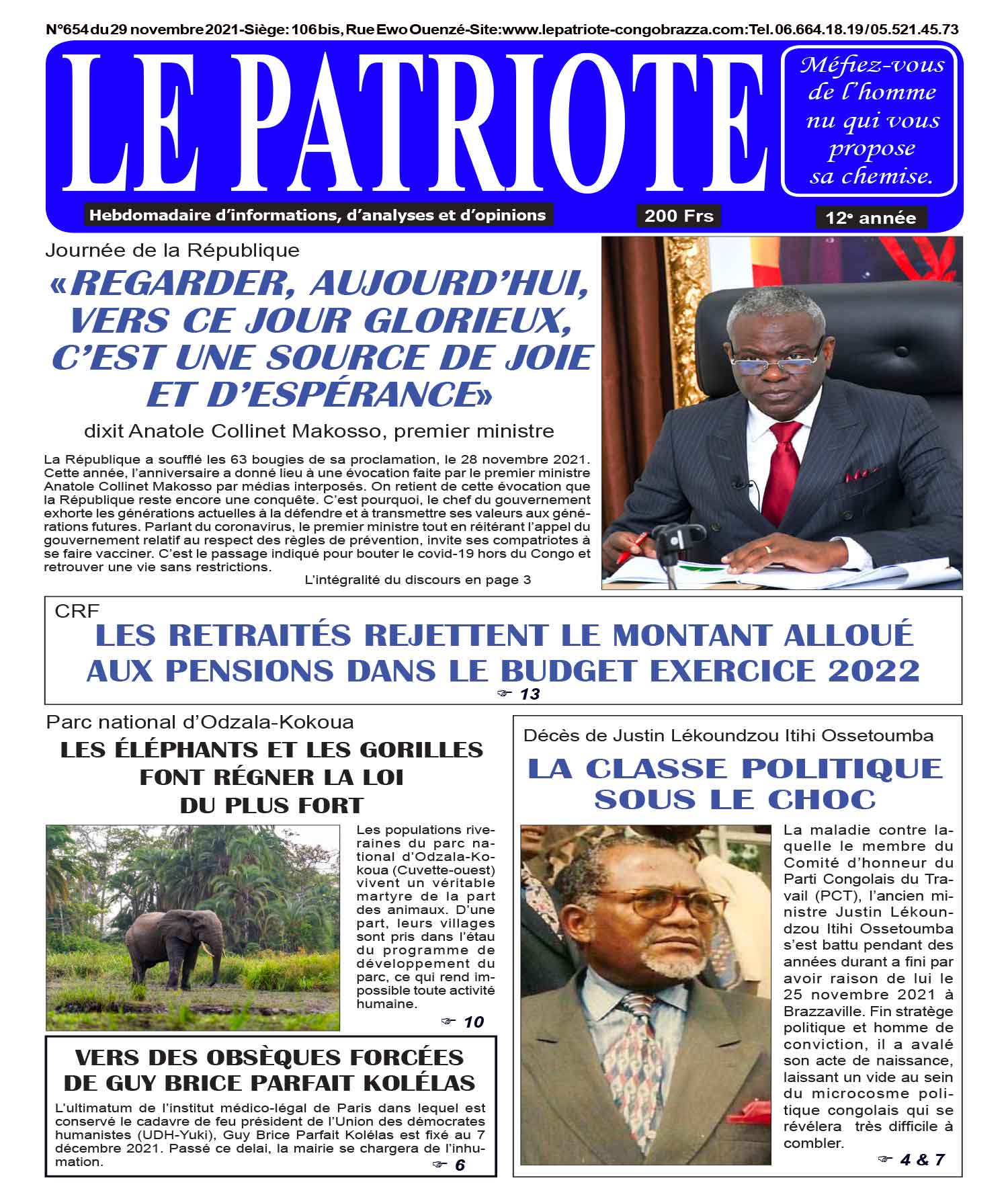 Cover Le Patriote - 654 