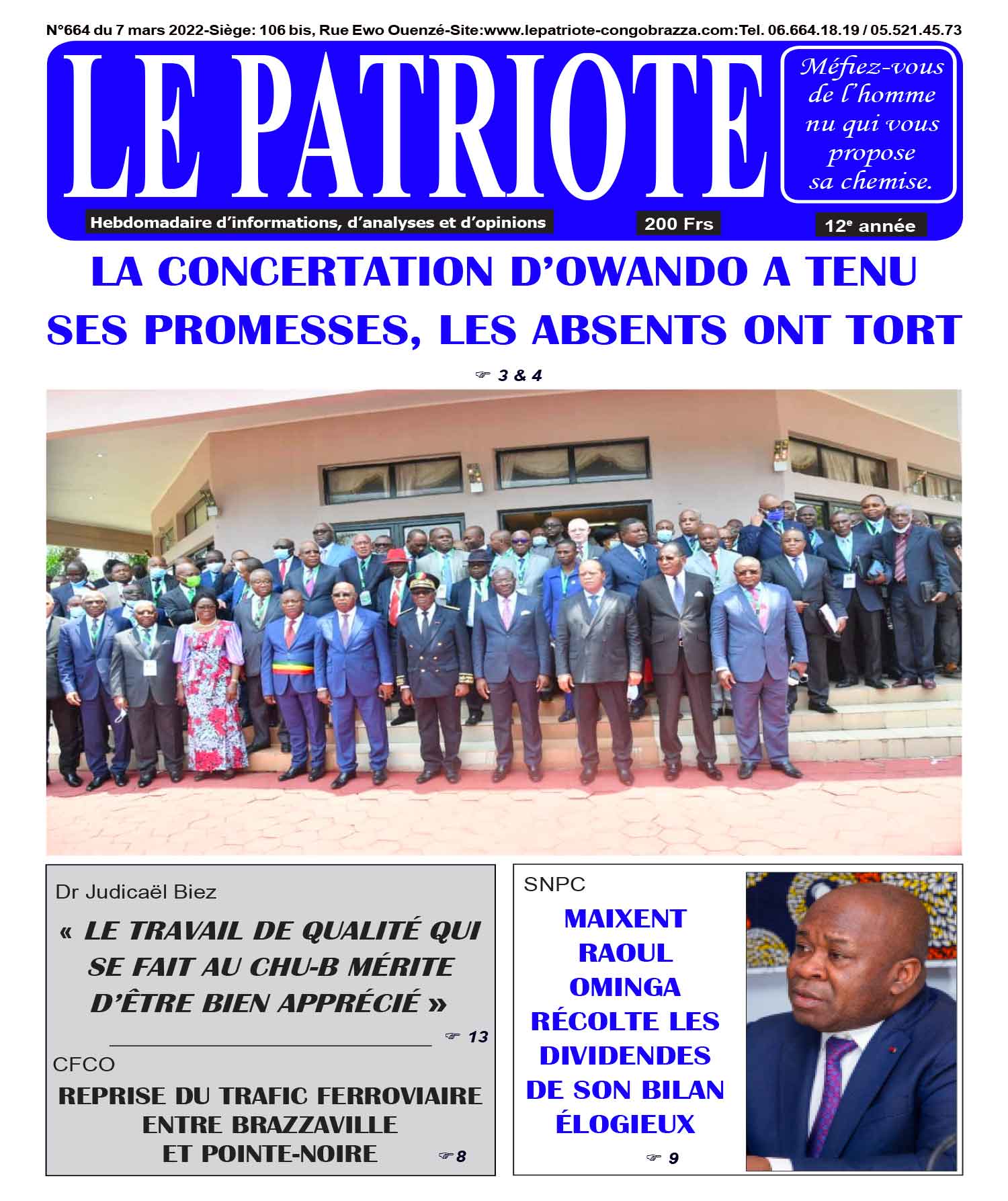 Cover Le Patriote - 664 