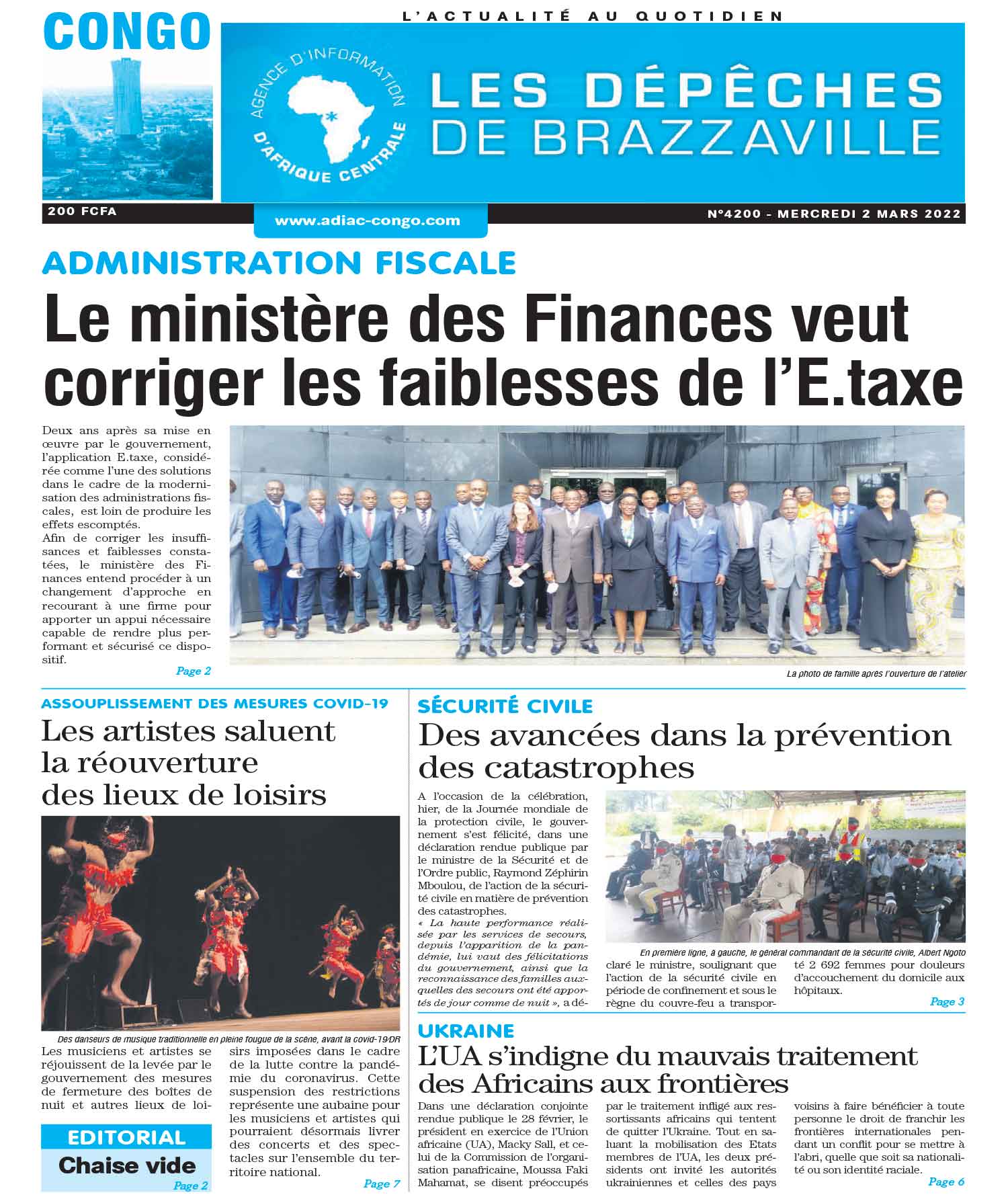 Cover Les Dépêches de Brazzaville - 4200 