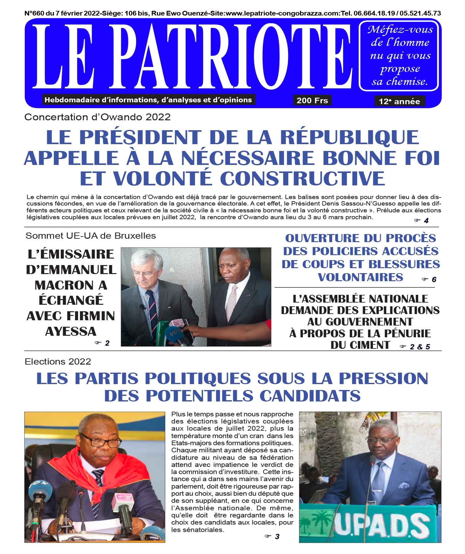 Cover Le Patriote - 660 