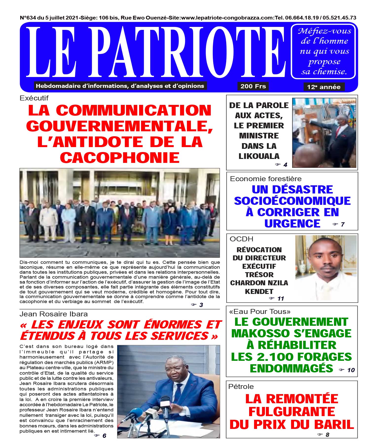 Cover Le Patriote - 634 