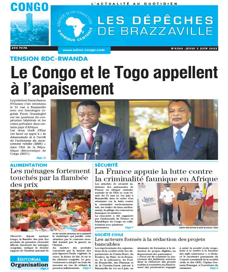 Cover Les Dépêches de Brazzaville - 4264 