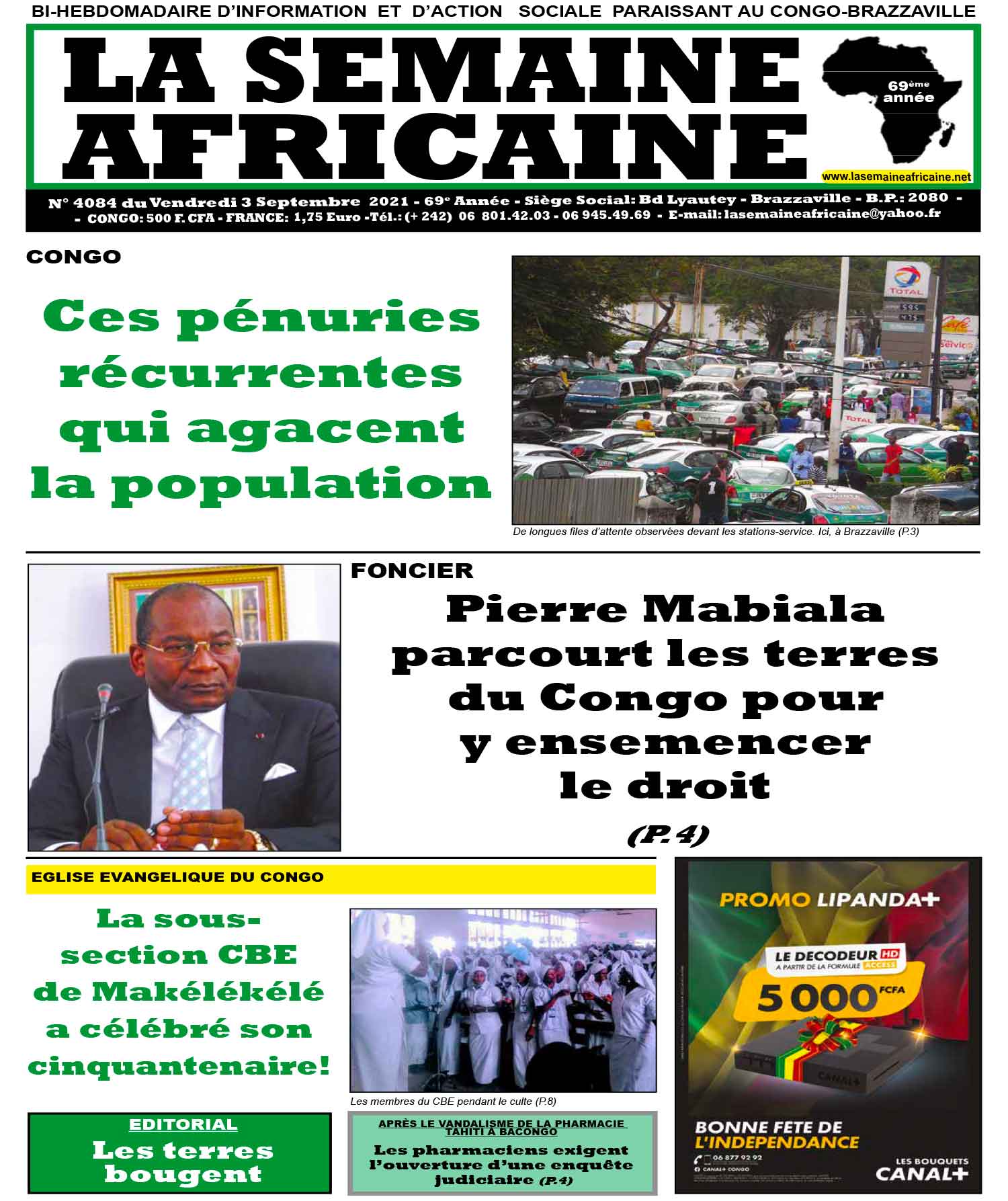 Cover La Semaine Africaine - 4084 
