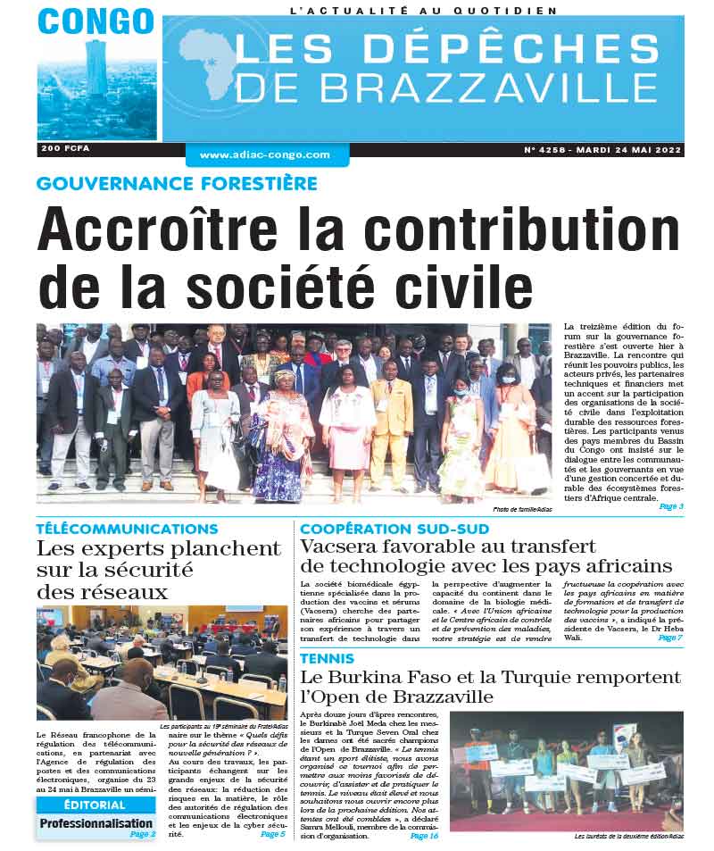 Cover Les Dépêches de Brazzaville - 4258 
