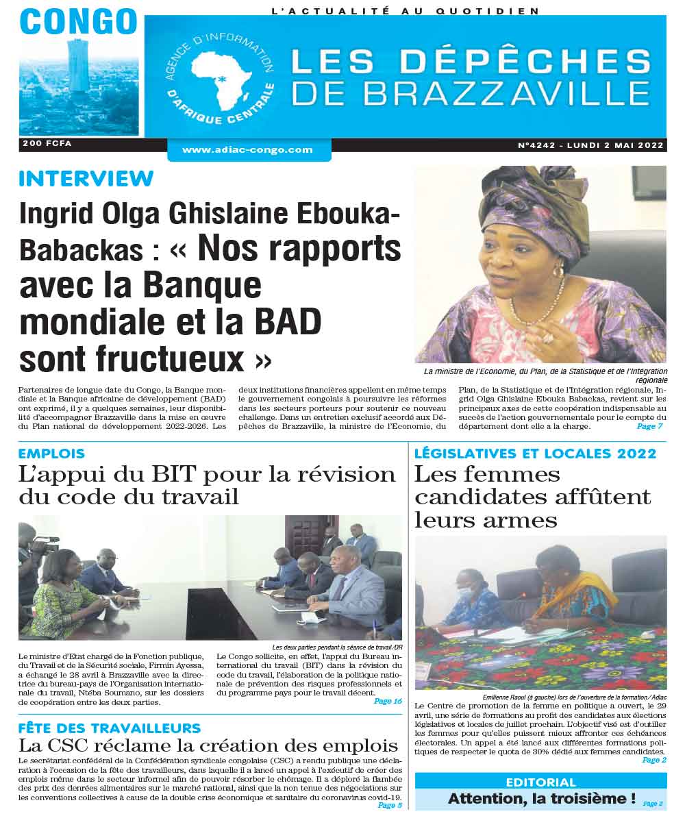 Cover Les Dépêches de Brazzaville - 4242 
