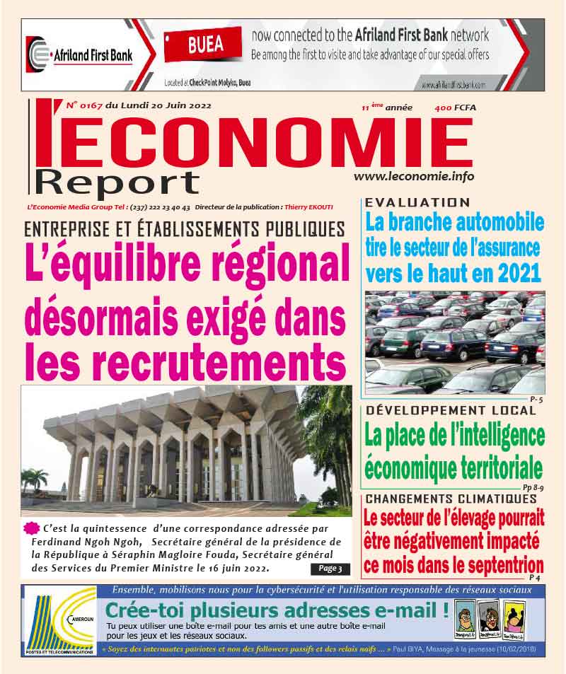 Cover l'Economie Report - 0167 