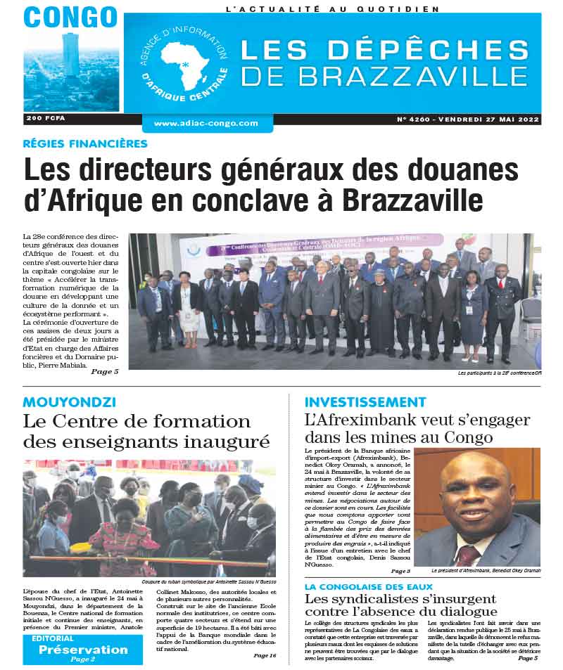 Cover Les Dépêches de Brazzaville - 4260 