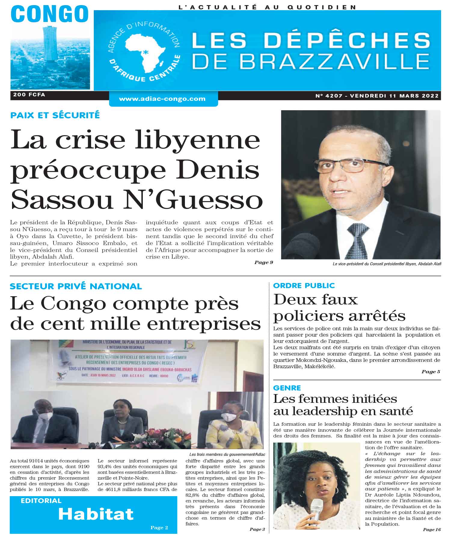 Cover Les Dépêches de Brazzaville - 4207 