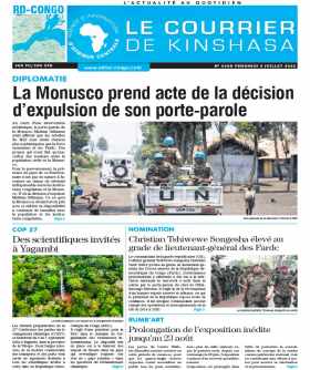 Cover Le Courrier de Kinshasa - 4308 