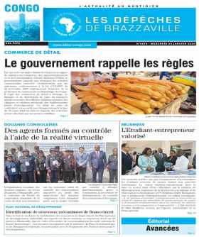 Cover Les Dépêches de Brazzaville - 4676 