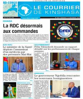 Cover Le Courrier de Kinshasa - 4410 