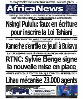 Cover Africa News RDC - 2227 