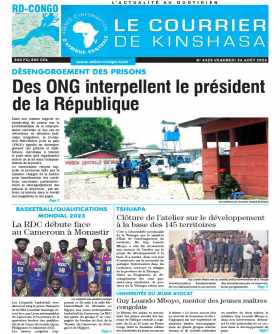Cover Le Courrier de Kinshasa - 4323 