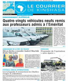 Cover Le Courrier de Kinshasa - 4305 
