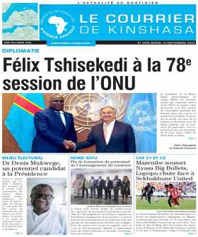 Cover Le Courrier de Kinshasa - 4595 