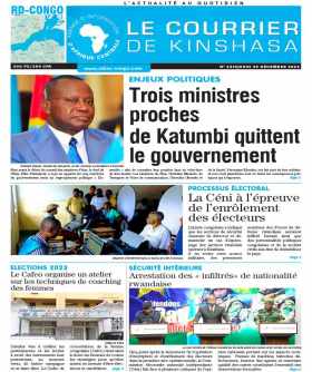 Cover Le Courrier de Kinshasa - 4410 