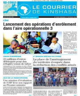 Cover Le Courrier de Kinshasa - 4446 