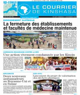 Cover Le Courrier de Kinshasa - 4377 