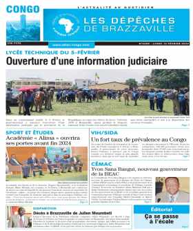 Cover Les Dépêches de Brazzaville - 4689 