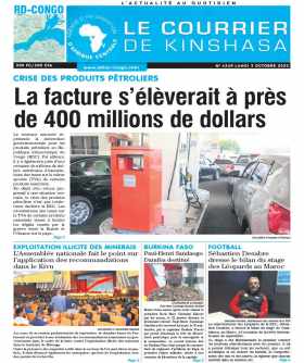 Cover Le Courrier de Kinshasa - 4349 