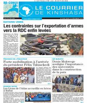 Cover Le Courrier de Kinshasa - 4405 