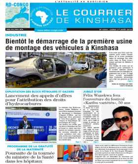 Cover Le Courrier de Kinshasa - 4304 