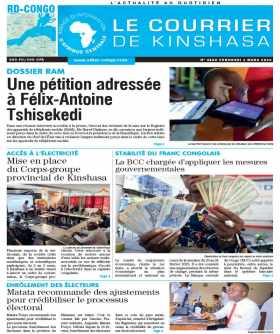 Cover Le Courrier de Kinshasa - 4456 