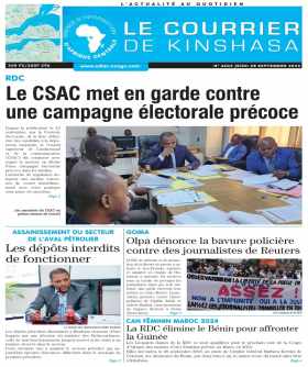 Cover Le Courrier de Kinshasa - 4602 