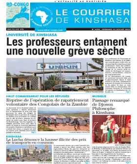 Cover Le Courrier de Kinshasa - 4298 