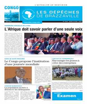 Cover Les Dépêches de Brazzaville - 4763 