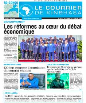 Cover Le Courrier de Kinshasa - 4449 
