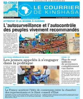 Cover Le Courrier de Kinshasa - 4424 