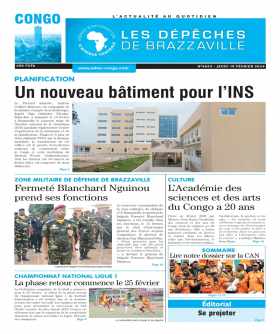 Cover Les Dépêches de Brazzaville - 7691 