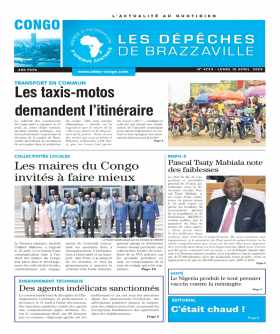Cover Les Dépêches de Brazzaville - 4733 