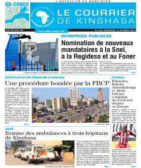 Cover Le Courrier de Kinshasa - 4356 