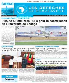 Cover Les Dépêches de Brazzaville - 4703 