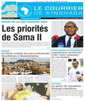 Cover Le Courrier de Kinshasa - 4596 