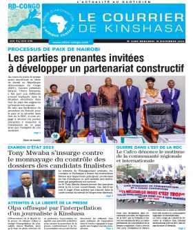 Cover Le Courrier de Kinshasa - 4380 
