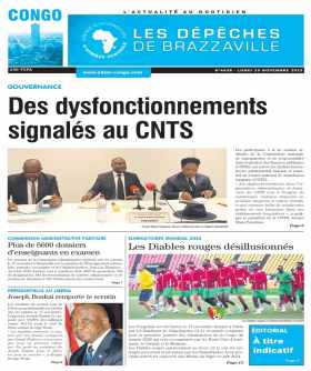 Cover Les Dépêches de Brazzaville - 4638 