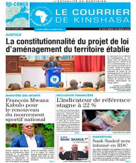 Cover Le Courrier de Kinshasa - 4473 
