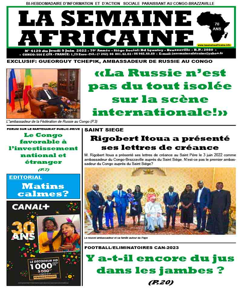 Cover La Semaine Africaine - 4129 