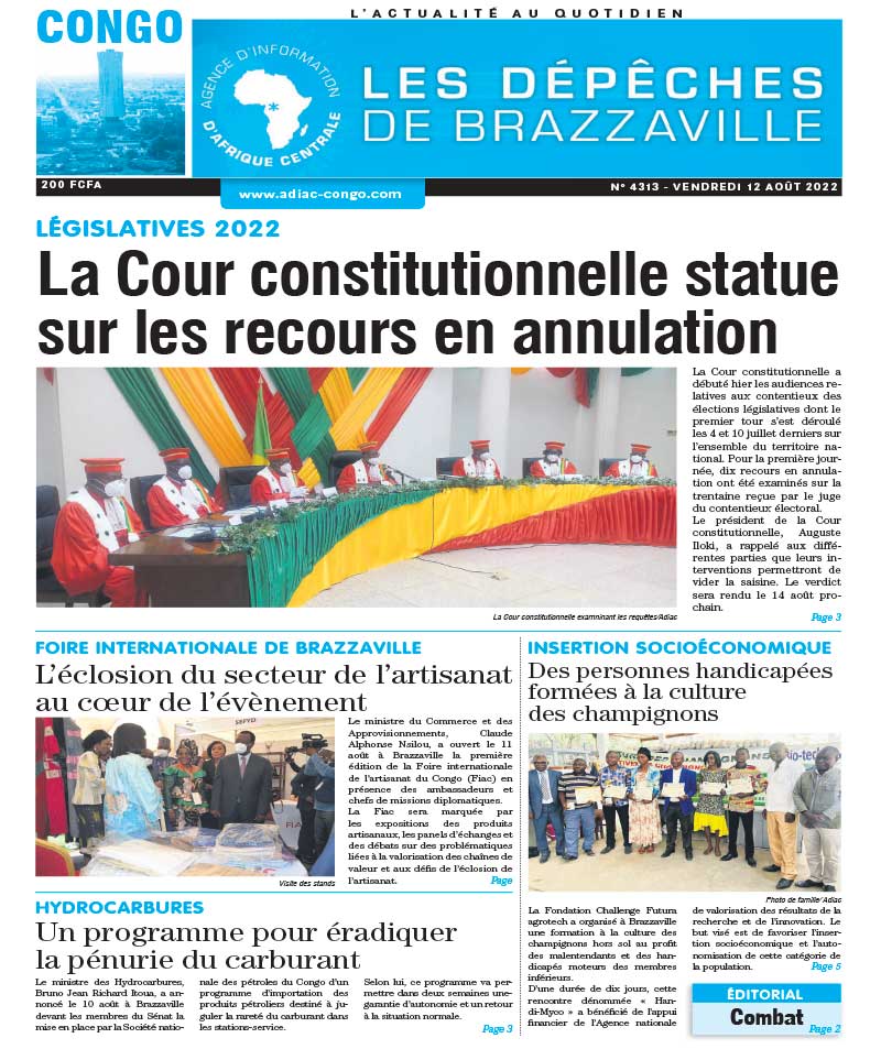 Cover Les Dépêches de Brazzaville - 4213 